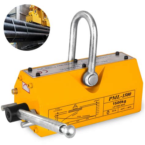 Vevor 1500kg Permanent Magnetic Lifter Lifting Pml Magnet Hoist Crane