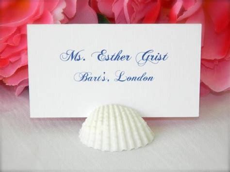 White Shell Place Card Holders Place Card Holders Place Card Holders