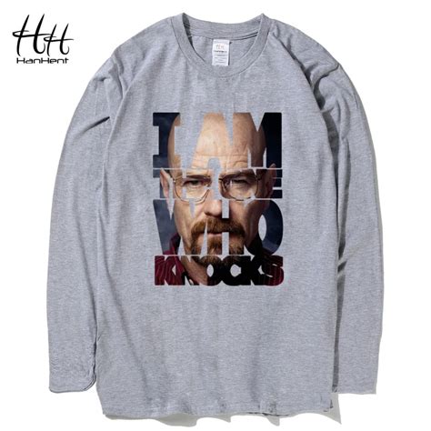 Hanhent Fashion Breaking Bad T Shirts Men Long Sleeve Cotton Heisenberg