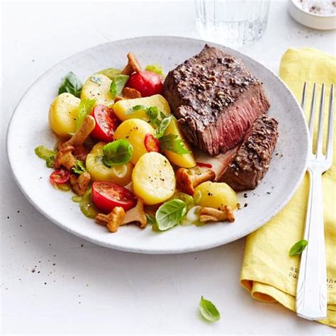 Kartoffelsalat Mit H Ftsteak Rezept Essen Und Trinken