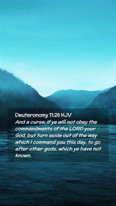 Deuteronomy Kjv Mobile Phone Wallpaper And A Curse If Ye Will