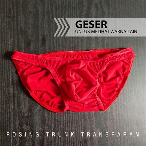 Jual Celana Dalam Pria Sexy Possing Trunk Bodybuilding Transparan Man