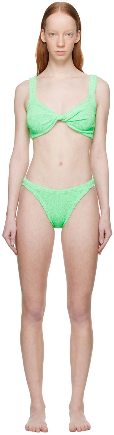 Hunza G Green Juno Bikini Ssense