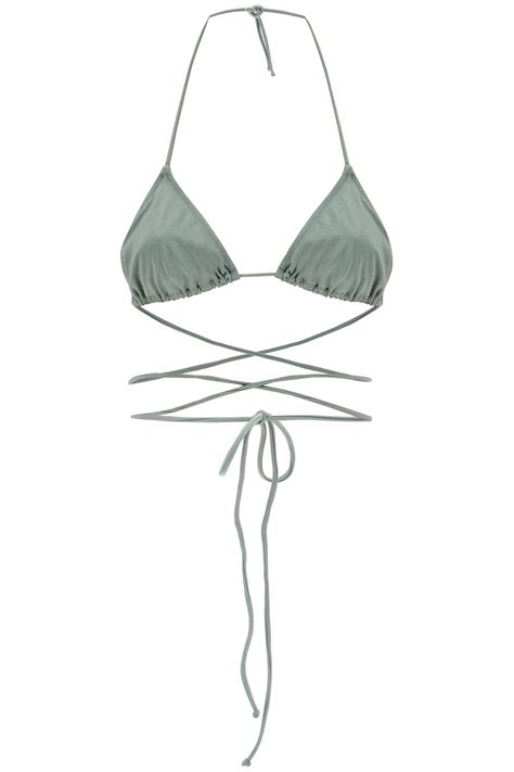 Tropic Of C Praia Bikini Top Serpentine Green Editorialist