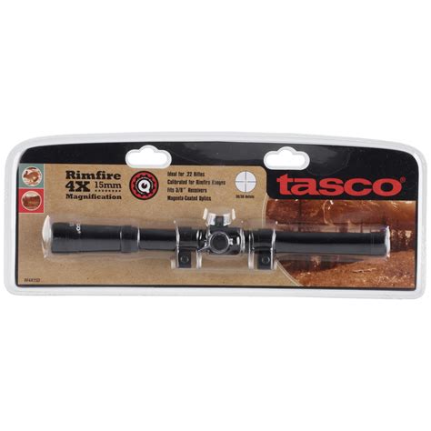 Tasco Tasco Rimfire Scope 4x15mm Gloss Black Crosshair Reticle