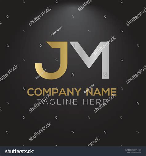 Creative Letter Jm Logo Design Vector Stock Vector Royalty Free