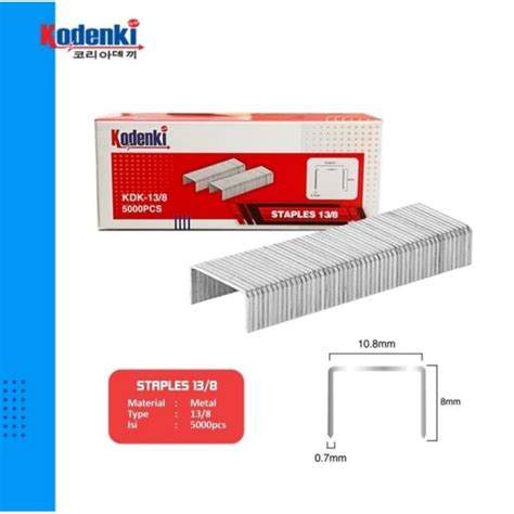 Jual KODENKI Isi Staples Angin 13 8 8MM Air Stapler Refill Paku Tembak