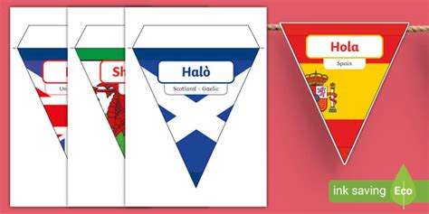 European Day Of Languages Bunting Display Printable Pack