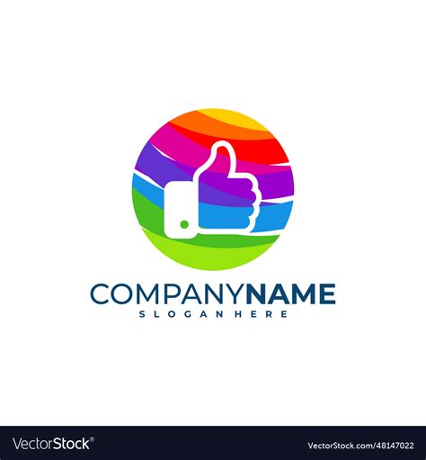 Colorful like logo design good Royalty Free Vector Image