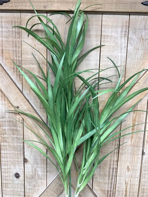 Beautiful Tall Blade Grass Bush 29 Inches Floral Greenery Etsy