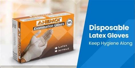 Anemoi Disposable Latex Gloves 100 Pc Box Powdered At Rs 200 Box In Hisar