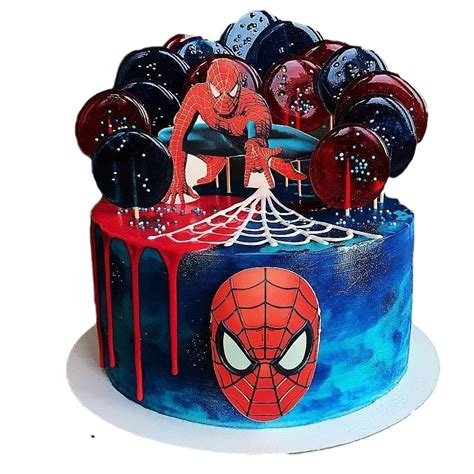 20 Spiderman Birthday Cake Ideas Candy Lollipops 46 Off