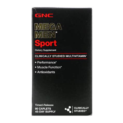 GNC Mega Men Sport Multivitamin 90 Caplets