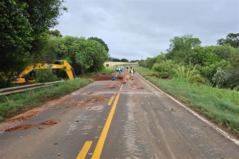 Governo já trabalha para recuperar rodovias de Guarapuava após chuvas