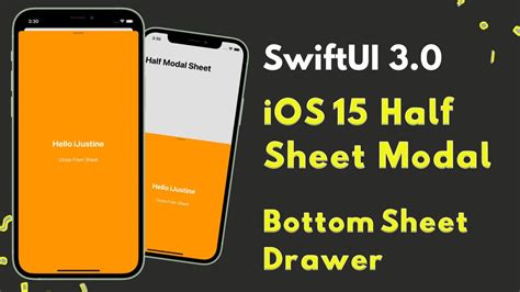 SwiftUI 3 0 IOS 15 Half Sheet Modal Bottom Sheet Drawer WWDC 2021