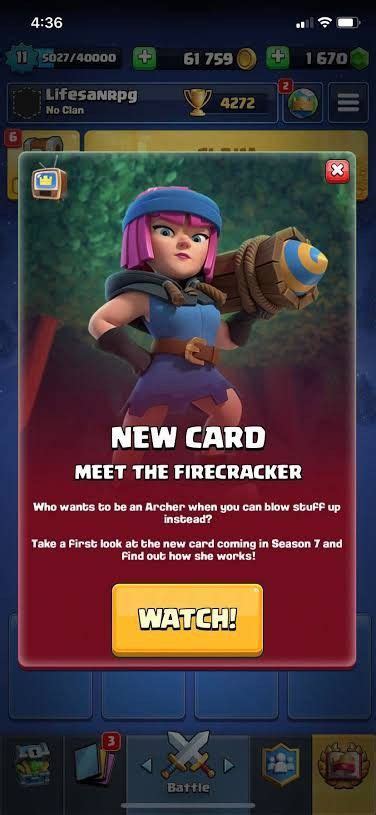 Clash Royale New Card Update Clash Royale Firecracker Classic Decks