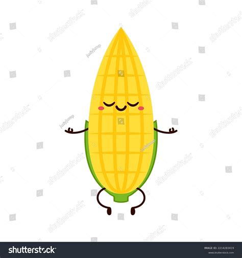 Corn Cartoon Vector Cute Vegetable Vector Stock Vector (Royalty Free ...