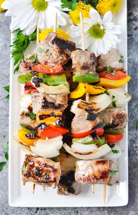 3 Ingredient Garlic And Herb Pork Tenderloin Kabobs Tenderloin Recipes