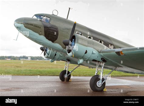 Ww2 Veteran Dc 2 Of The Finnish Air Force Stock Photo Alamy