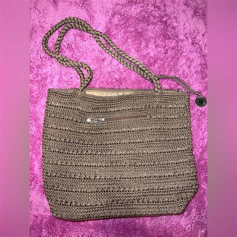 The Sak Bags The Sak Originals Crochet Shoulder Purse Bag Lined Zip