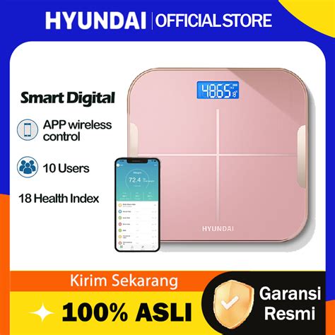 Jual Hyundai Smart Digital Body Scale Timbangan Badan Digital Pengukur