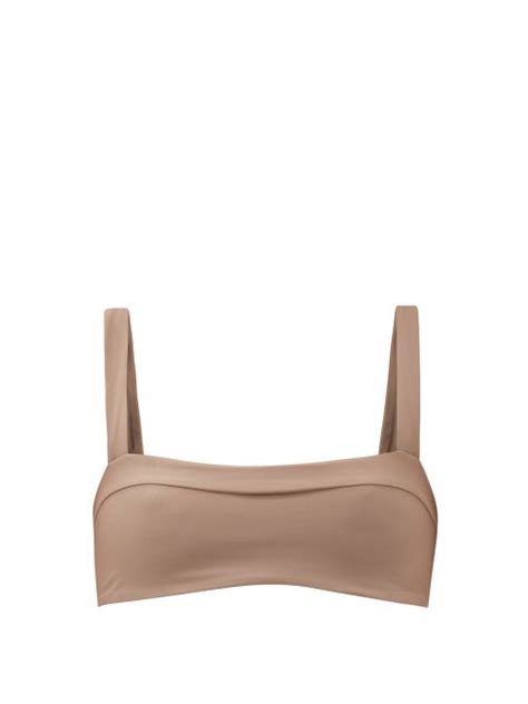 Buy Jade Swim Coast Wide Strap Bandeau Bikini Top Nude At 60 Off