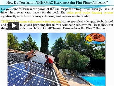 Ppt How Do You Install Thermax Extreme Solar Flat Plate Collectors Powerpoint Presentation