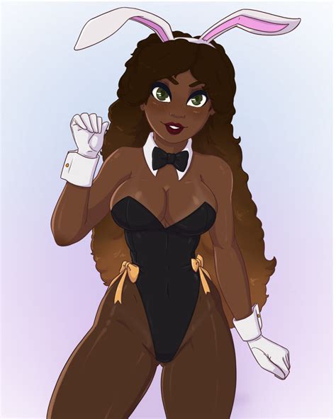 Rule 34 Astra Bunny Ears Bunnysuit Dark Skin Female Only Long Hair Tagme 8618952