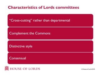 House of Lords Select Committees | PPT