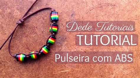 Dede Tutoriais Como Fazer Pulseira ABS 59 Beaded Necklace