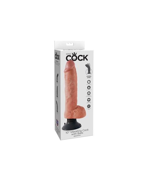 King Cock Pene Real Stico Vibrador Con Test Culos Cm