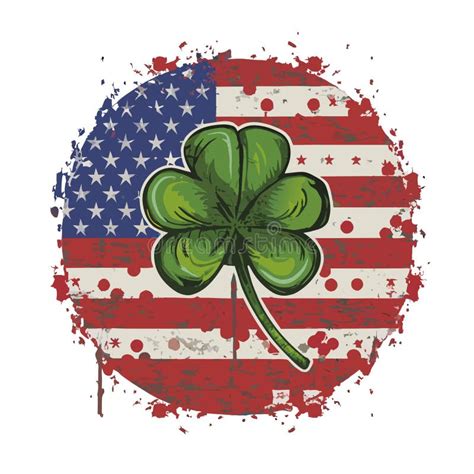 American Flag Shamrock Stock Illustrations 62 American Flag Shamrock