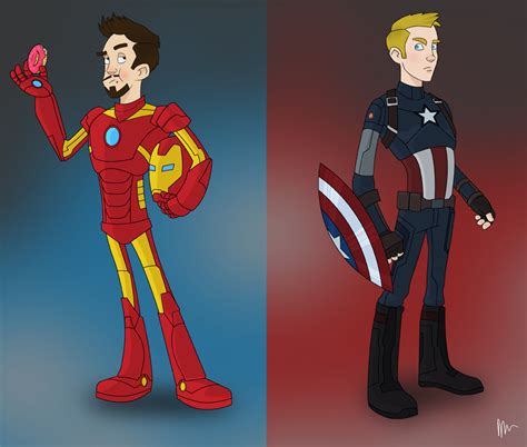 Iron Man vs Captain America - Civil War on Behance