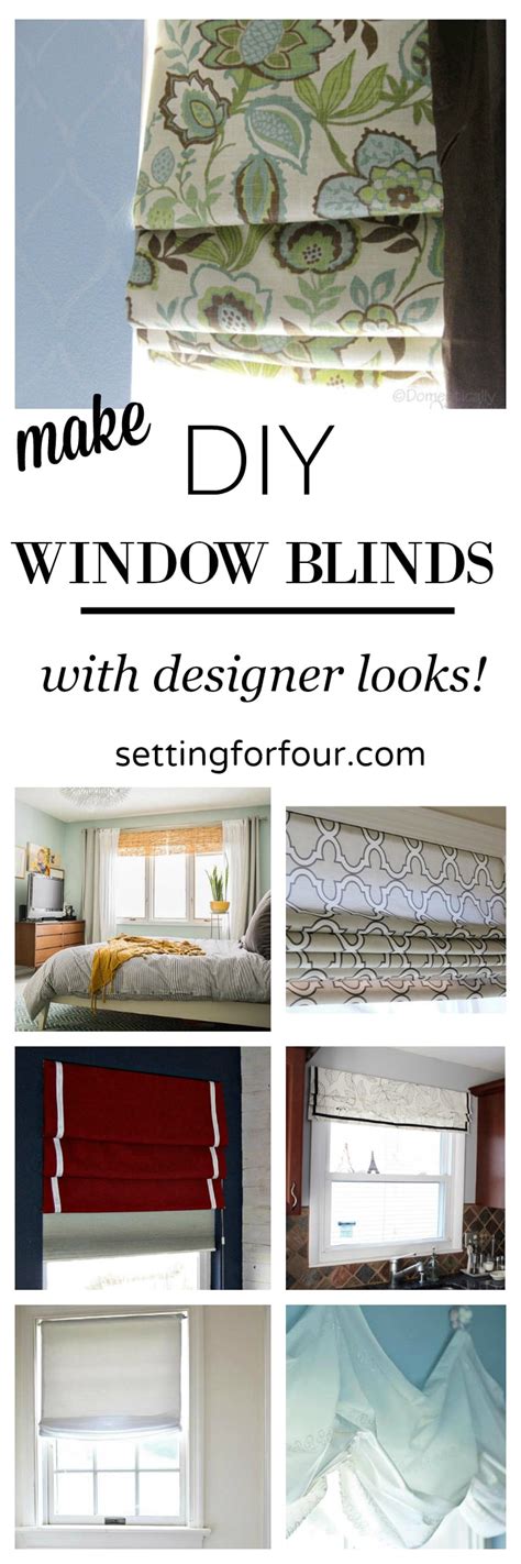 Make Gorgeous DIY Window Blinds! - Setting for Four