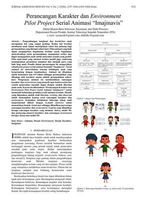 PDF Perancangan Karakter Dan Environment Pilot Project Serial Animasi