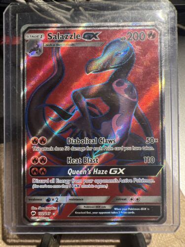 Pokemon Cards TCG Salazzle GX Full Art Ultra Rare 132 147 Burning