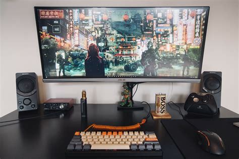 Ultrawide Ultraclean Best Gaming Setup, Computer Desk Setup, Pc Desk ...