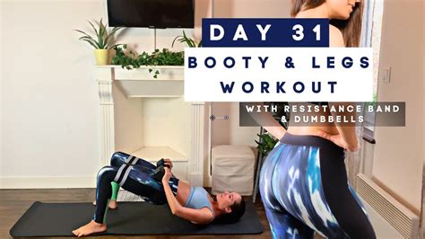 25 Min Booty And Legs Workout Day 31 With Resistance Band