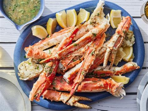 Grilled King Crab Legs With Caesar Butter Recipe Food Network Kitchen