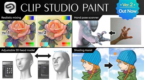 Clip Studio Paints Long Awaited Ver Releases With D Head Model