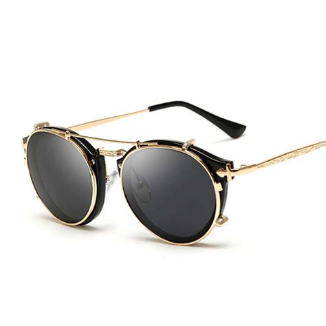 Black And Gold Sunglasses