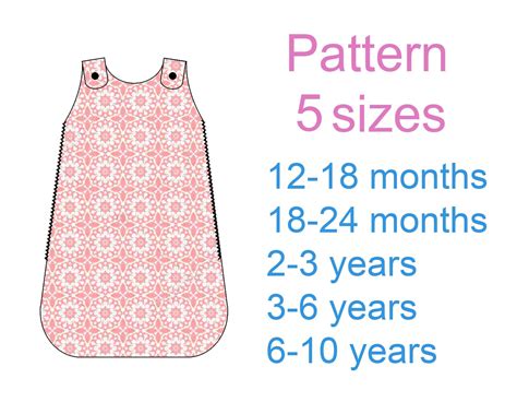 Childrens Sleep Sack Sewing Pattern Pdf Baby Sleeping Bag