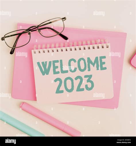 Text Caption Presenting Welcome 2023 Concept Meaning New Year