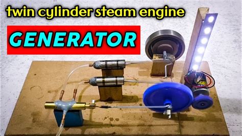 Homemade Twin Cylinder Steam Engine Homemade Steam Engine How To Make Steam Engine Youtube