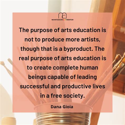 Montessori Art Mentor On Twitter The Purpose Of Arts Education Is Not To Produce More Artists