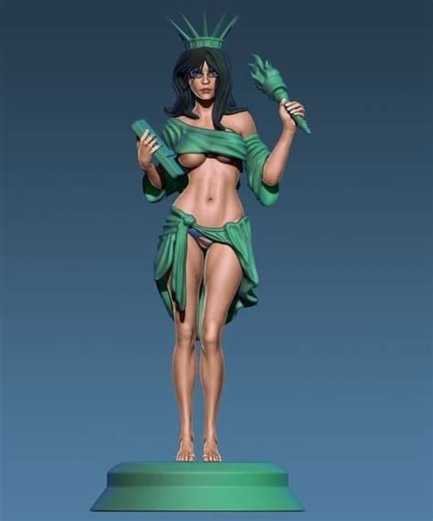 NSFW SFW The Statue Of Liberty Stl Files Nsfw Stl Figure Statue Figure