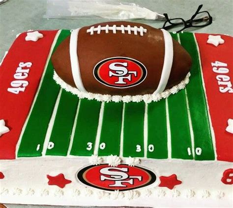 49ers Birthday cake 49ers Birthday Party, Birthday Parties, Birthday Cake, Football Field Cake ...