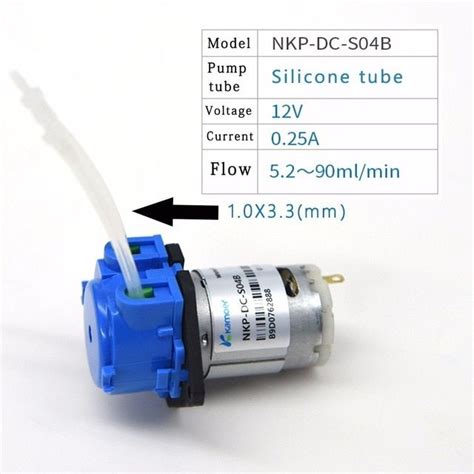 Dc V V Dosing Pump Peristaltic Pumps Dosing Head With Connector For