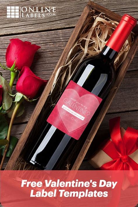 Valentines Day Printables Wine Bottle Label Template Valentines Day