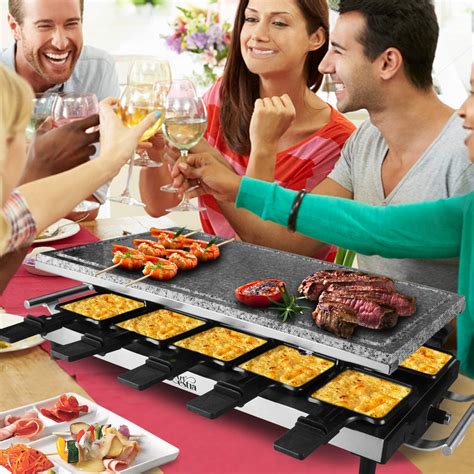 Artestia Raclette Table Grill1500w Indoor Raclette Grill10 Paddles